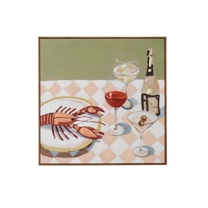 Lobster Dinner Framed Print