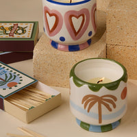 Lush Palms Palm Tree Ceramic Candle