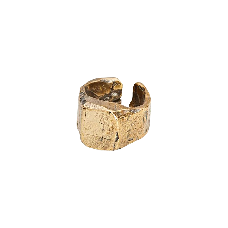 Elassaad Male Signet Ring - Brass