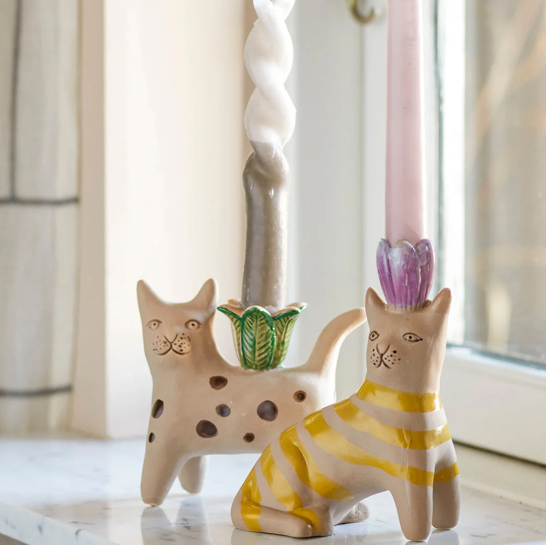 Mamie Cat Candle Holder