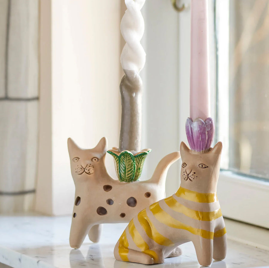 Mamie Cat Candle Holder