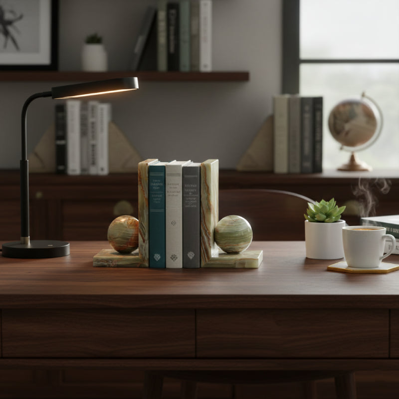 Marble Bookends