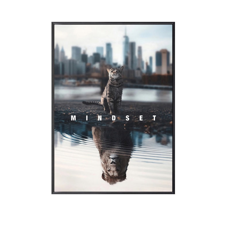 Mindset Lion Framed Print