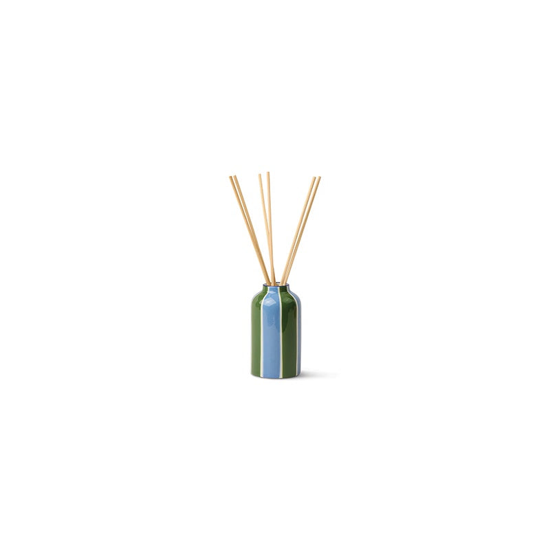 Blue and Green Striped Diffuser - Misted Lime