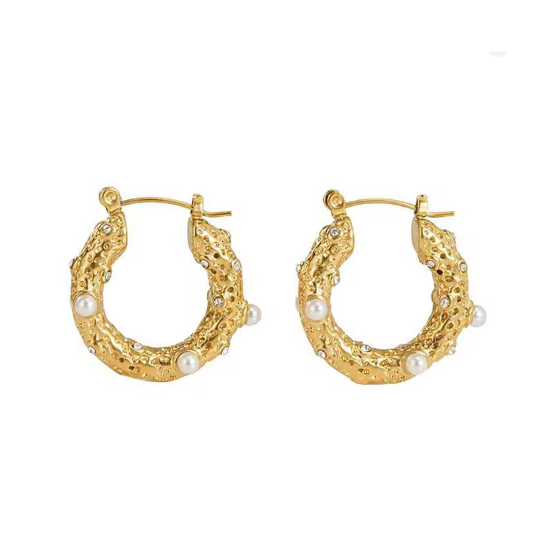 Molten Pearl Hoops