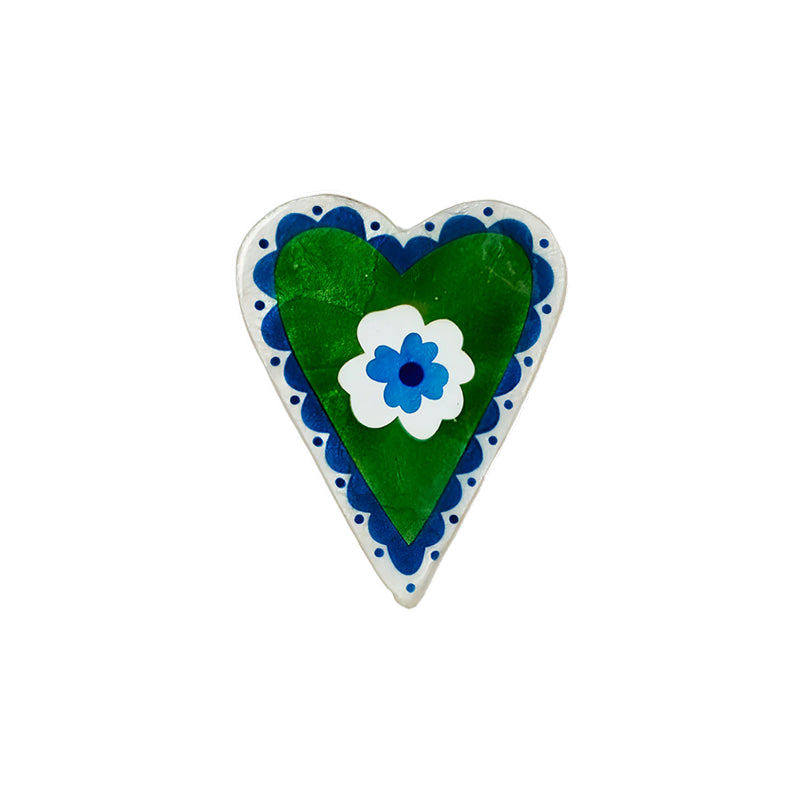 Poppy Heart Plaque