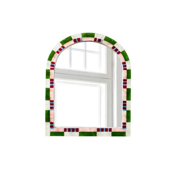 Bloom Nouveau Check Mirror