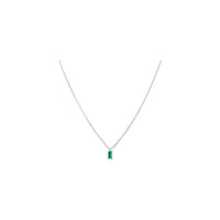 Green Baguette Necklace