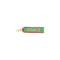 Peace Beaded Keychain