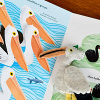 Busy Beaks Finger Puppets and Book Set by Sarah Allen