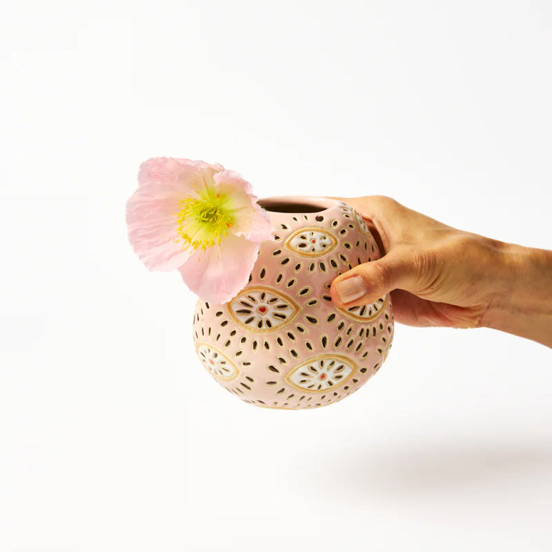 Pink Eyes Pollen Vase