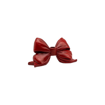 Red Bow Candle Holder