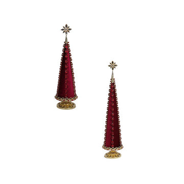 Red Crystal Christmas Tree