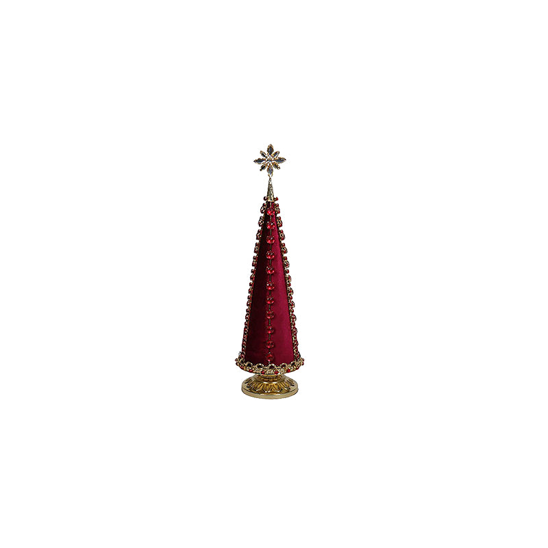 Red Crystal Christmas Tree