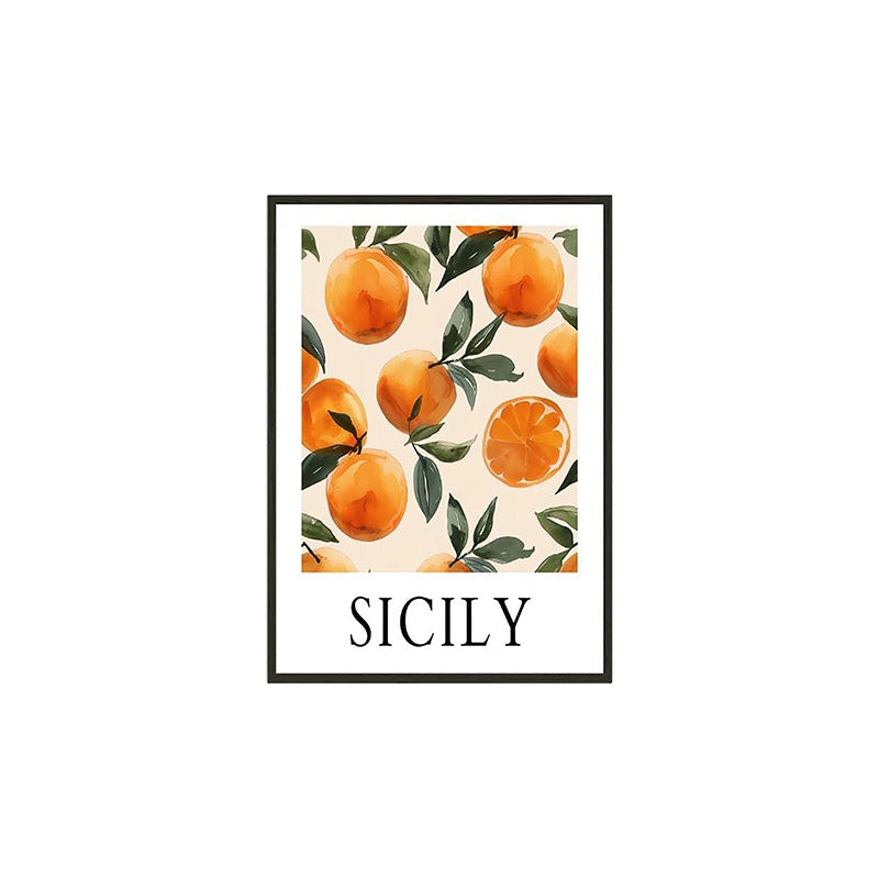 Sicily Orange Print