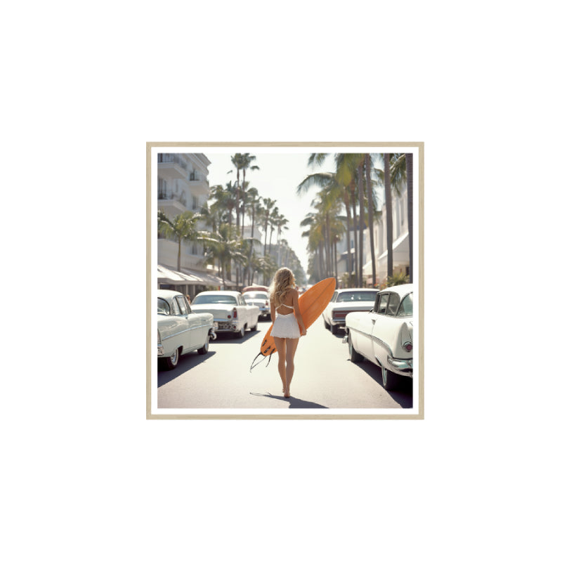 Melon Strut Framed Print