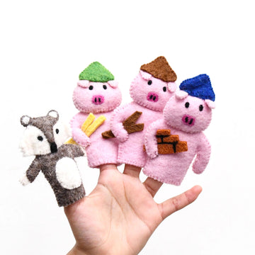 The Three Little Pigs Finger Puppets