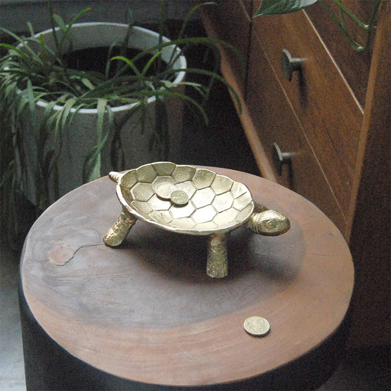 Gold Turtle Bowl