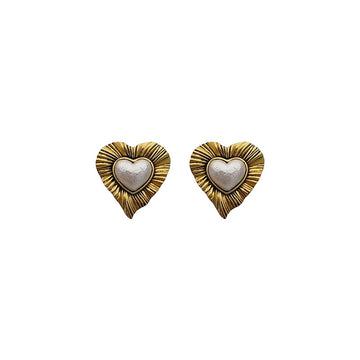 Vintage Sacred Heart Earrings