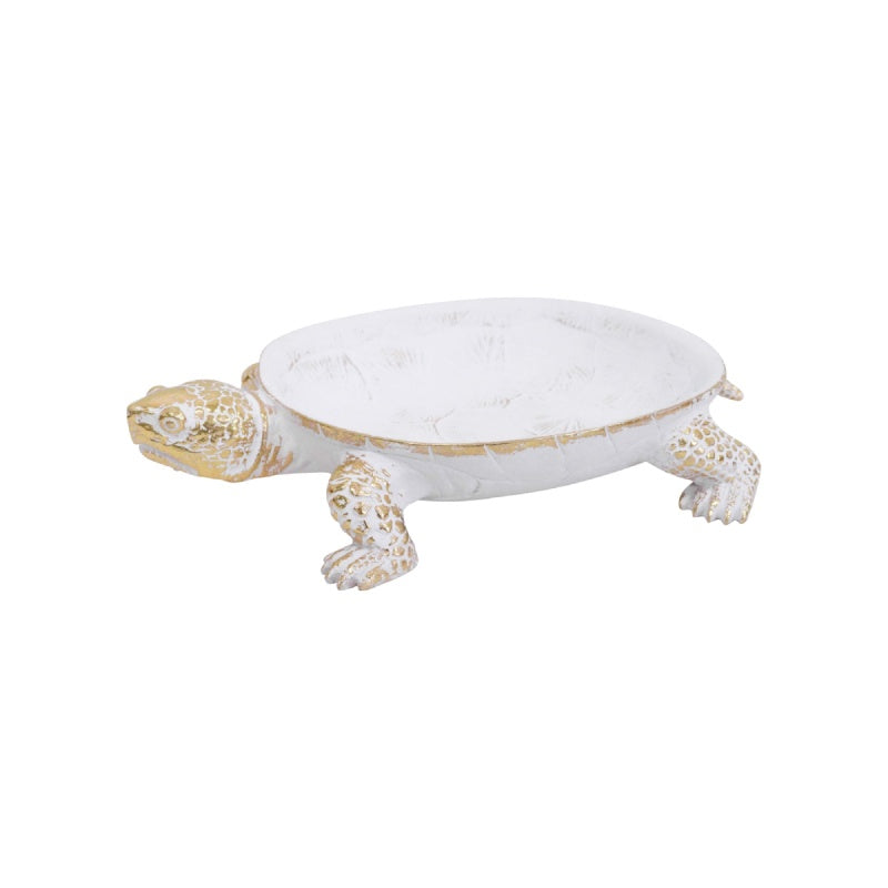 White Wash Turtle Bowl