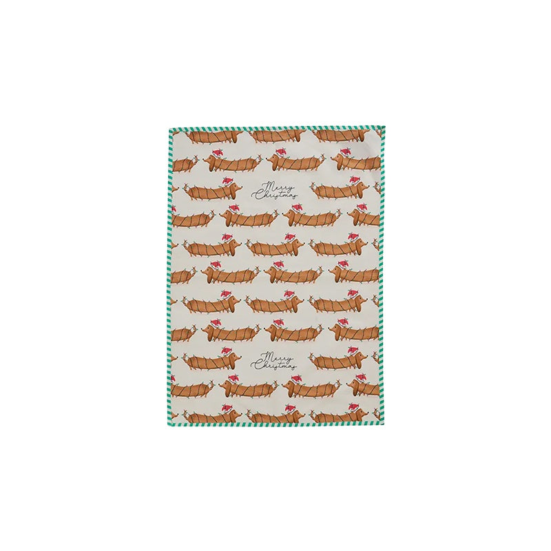 Sausage Dog Tea Towel