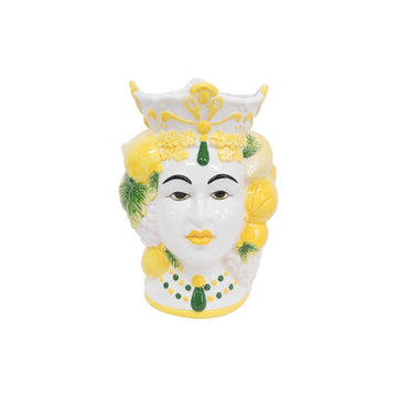 Yellow Queen of Lemons Vase-Small