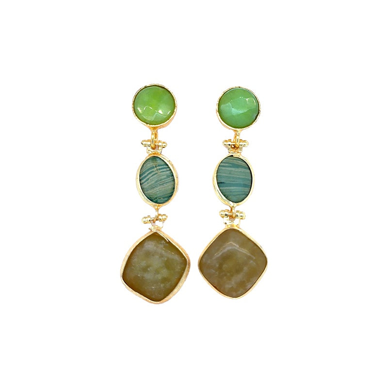 Yesil Triple Drop Earrings