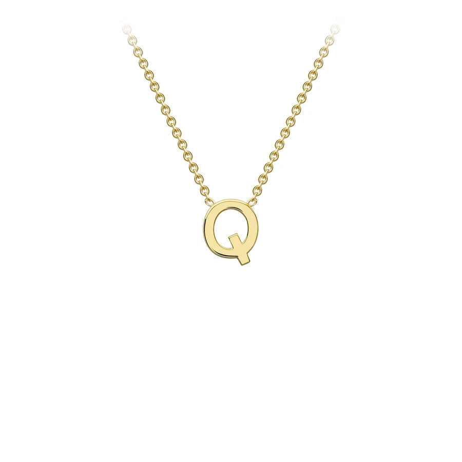 18ct White Gold Diamond Initial V Necklace | Cerrone
