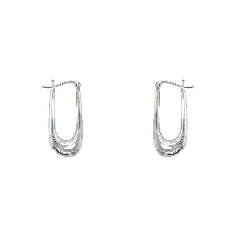 Rectangle Hoop Earrings – Bauhaus