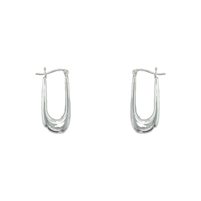 Rectangle Hoop Earrings