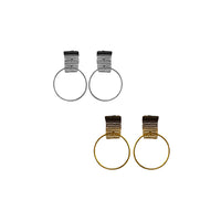 Milena Zu Drop Hoop Earrings