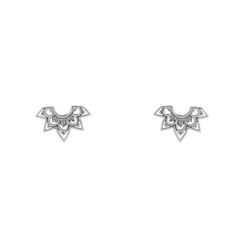 Mehndi Archway Studs - Silver *