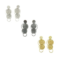 Milena Zu Swarovski Tiered Earrings