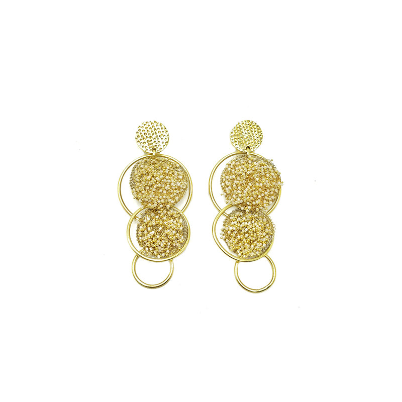 Milena Zu Swarovski Tiered Earrings