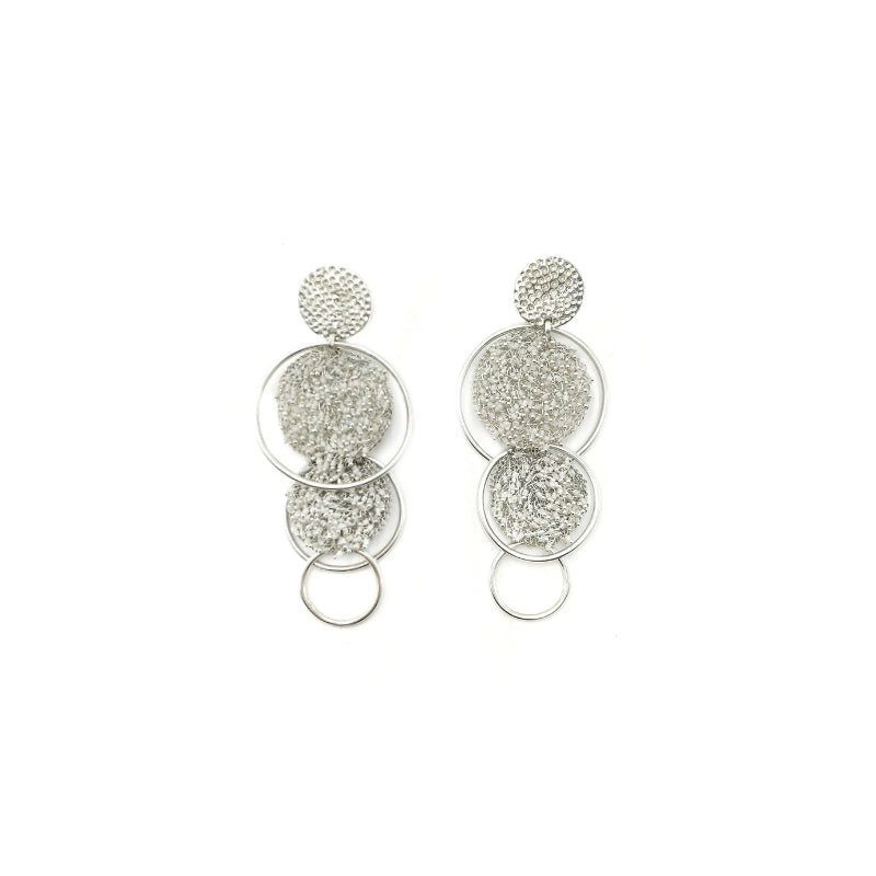 Milena Zu Swarovski Tiered Earrings