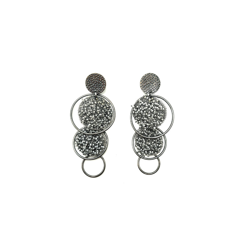 Milena Zu Swarovski Tiered Earrings
