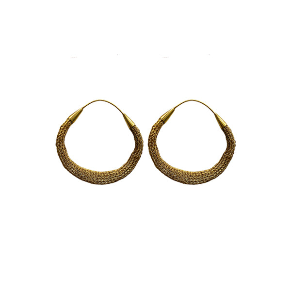 Milena Zu Gold Hoop Earrings
