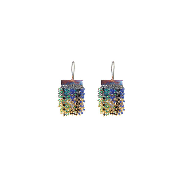 Milena Zu Mini Swarovski Tapestry Earrings