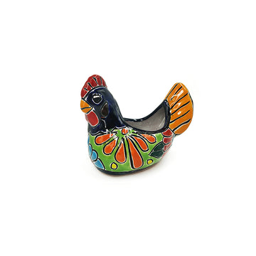 Mexican Talavera Chicken Planter