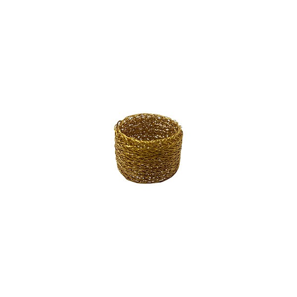 Milena Zu Gold Stripe Mesh Ring