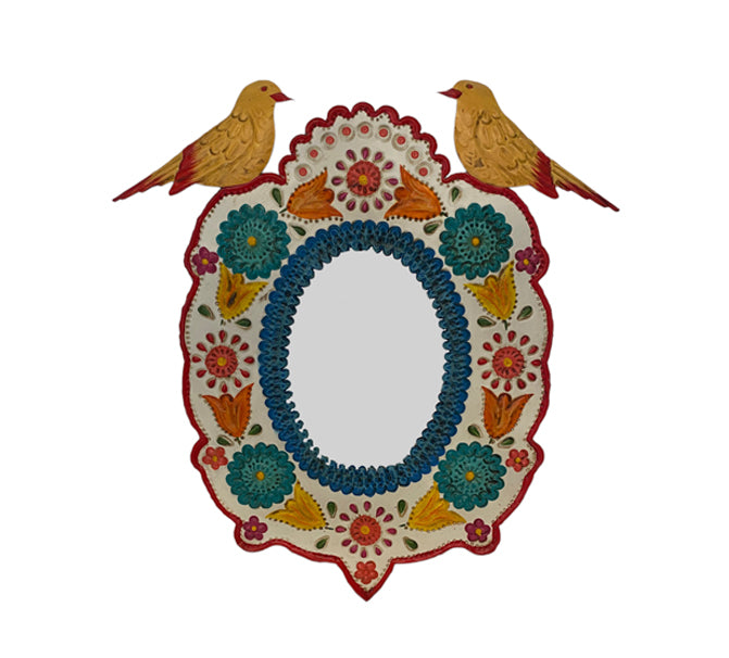 Mexican Mirror with Doves