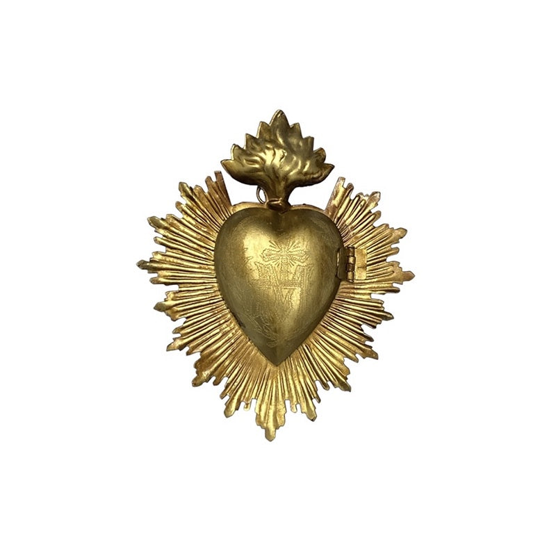 Antique Gold Sacred Heart Box