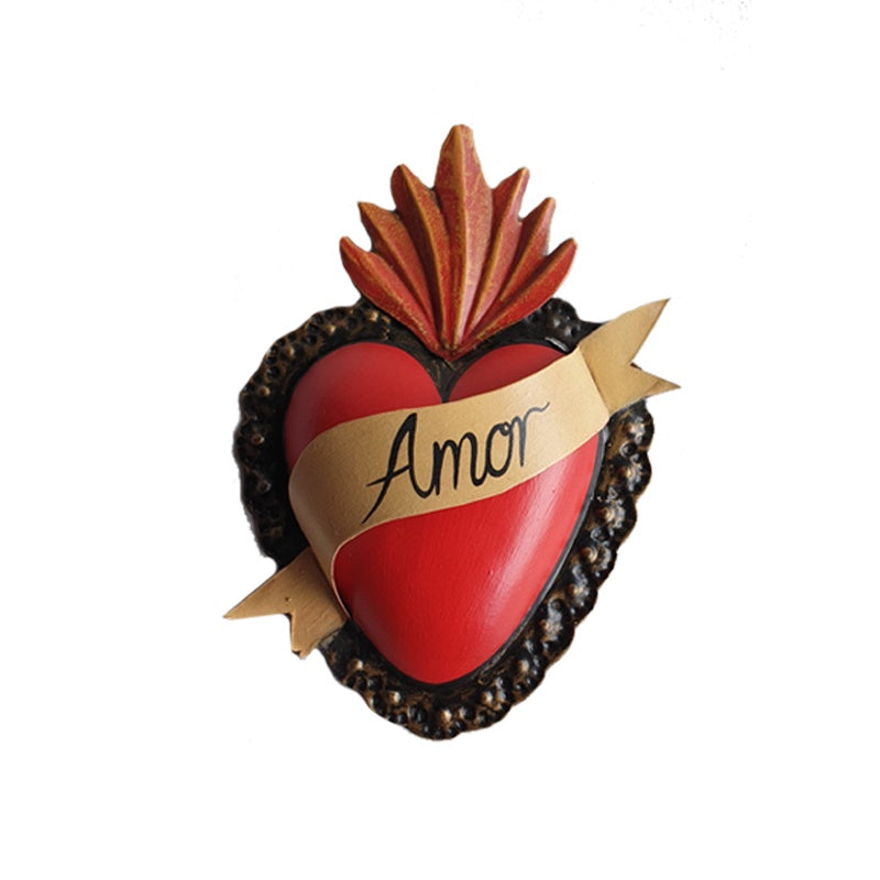 Mexican Amor Tin Heart