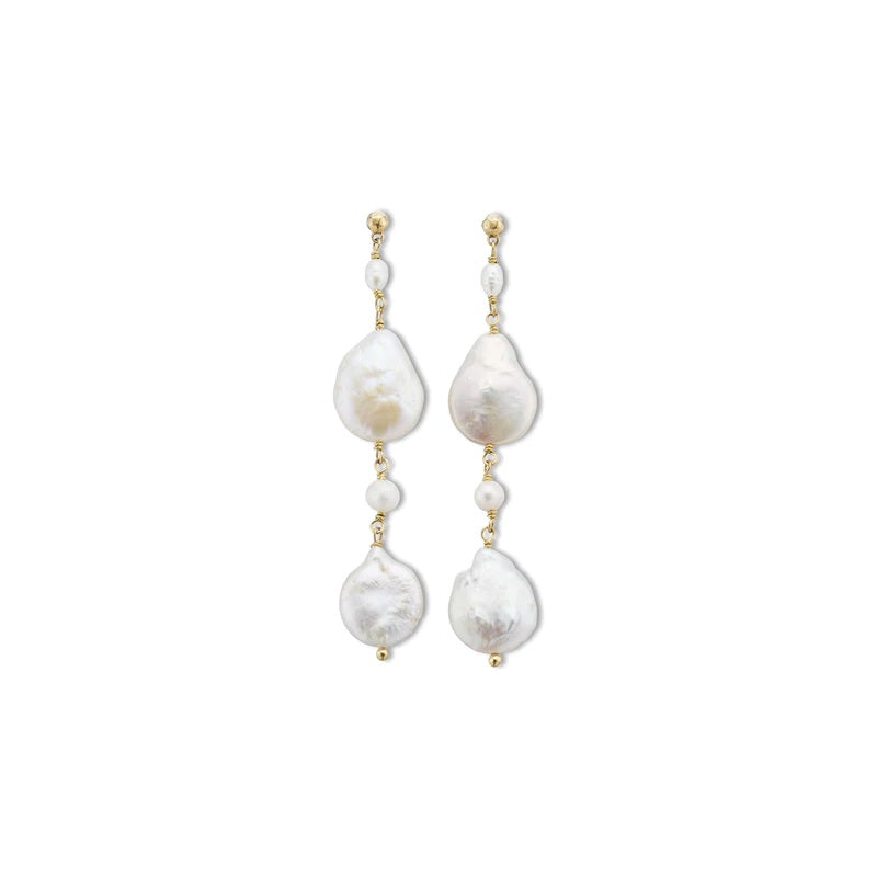 Palas Seychelles Baroque Pearl Drop Earrings