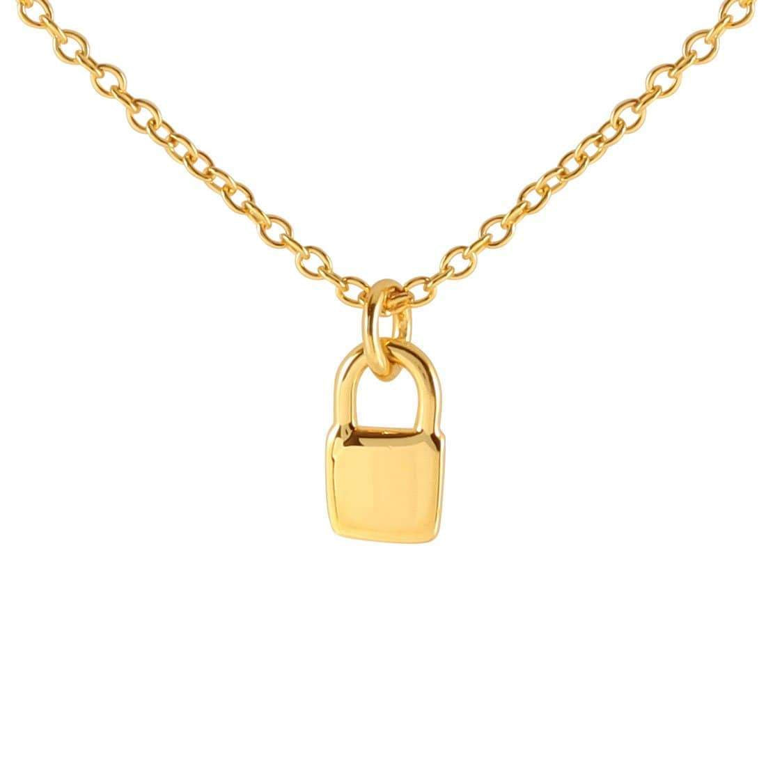 Lock Necklace - Gold