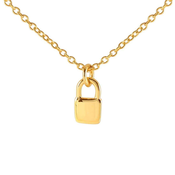 Luxe Initial Lock Necklace - Von Treskow