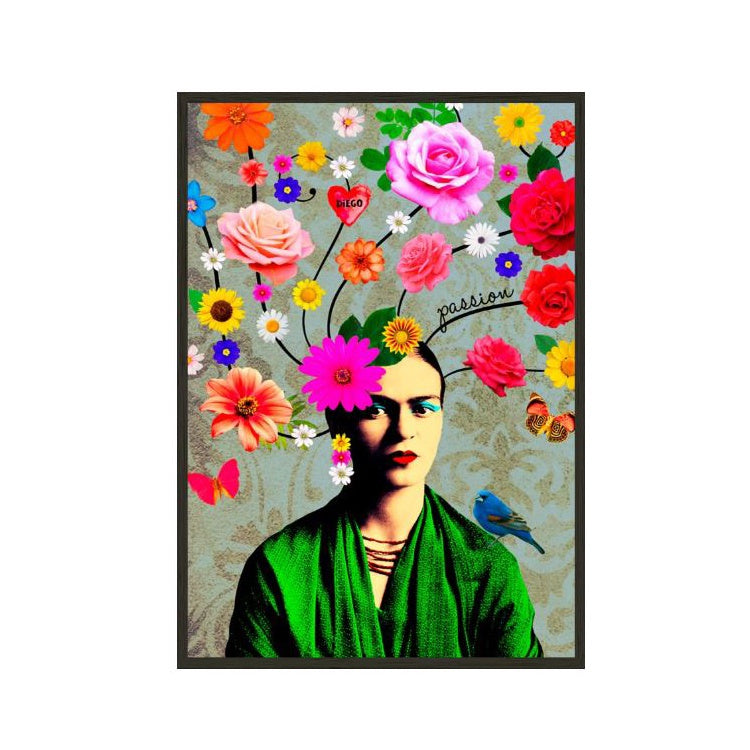 Floral Frida Passion Canvas Print