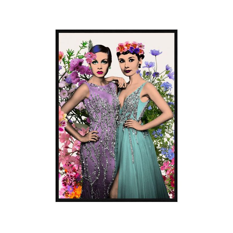 Twiggy and Audrey Canvas Print