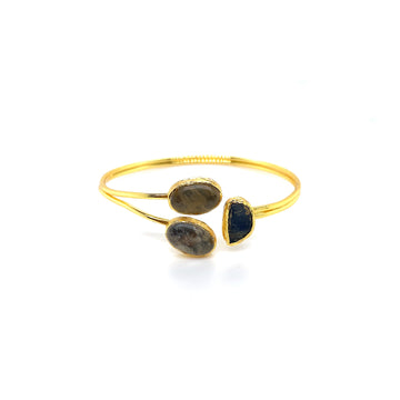 Doria Triple Stone Cuff Bracelet