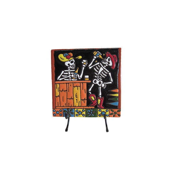 Mexican Day of The Dead Cantina Tile